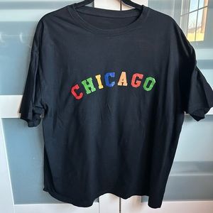 Black basic Chicago t-shirt